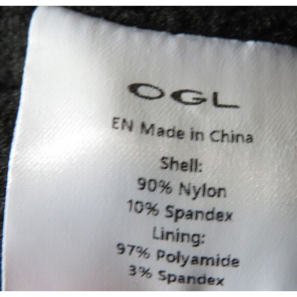 OGL Black Waterproof Fleece Lined Toggle Ankle Pull On Snow Pants Size Large - Picture 7 of 16